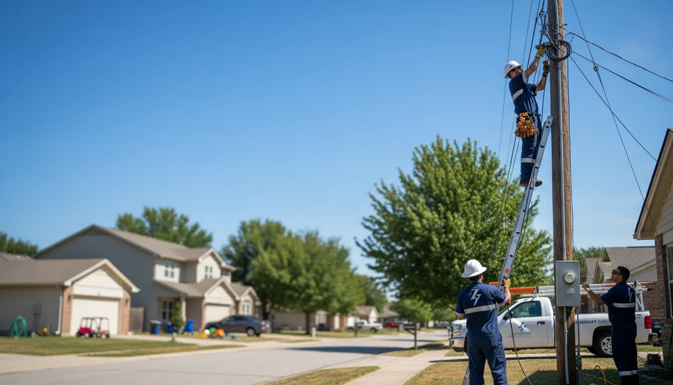 Residential electrician providing installation services in Macksburg, OH